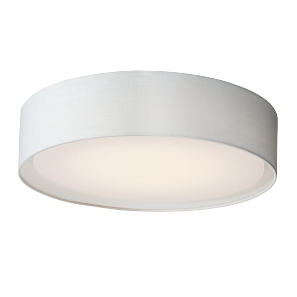 Maxim Lighting Prime 5-Light 20" Wide White Linen Flush Mount Light 10222WL - main